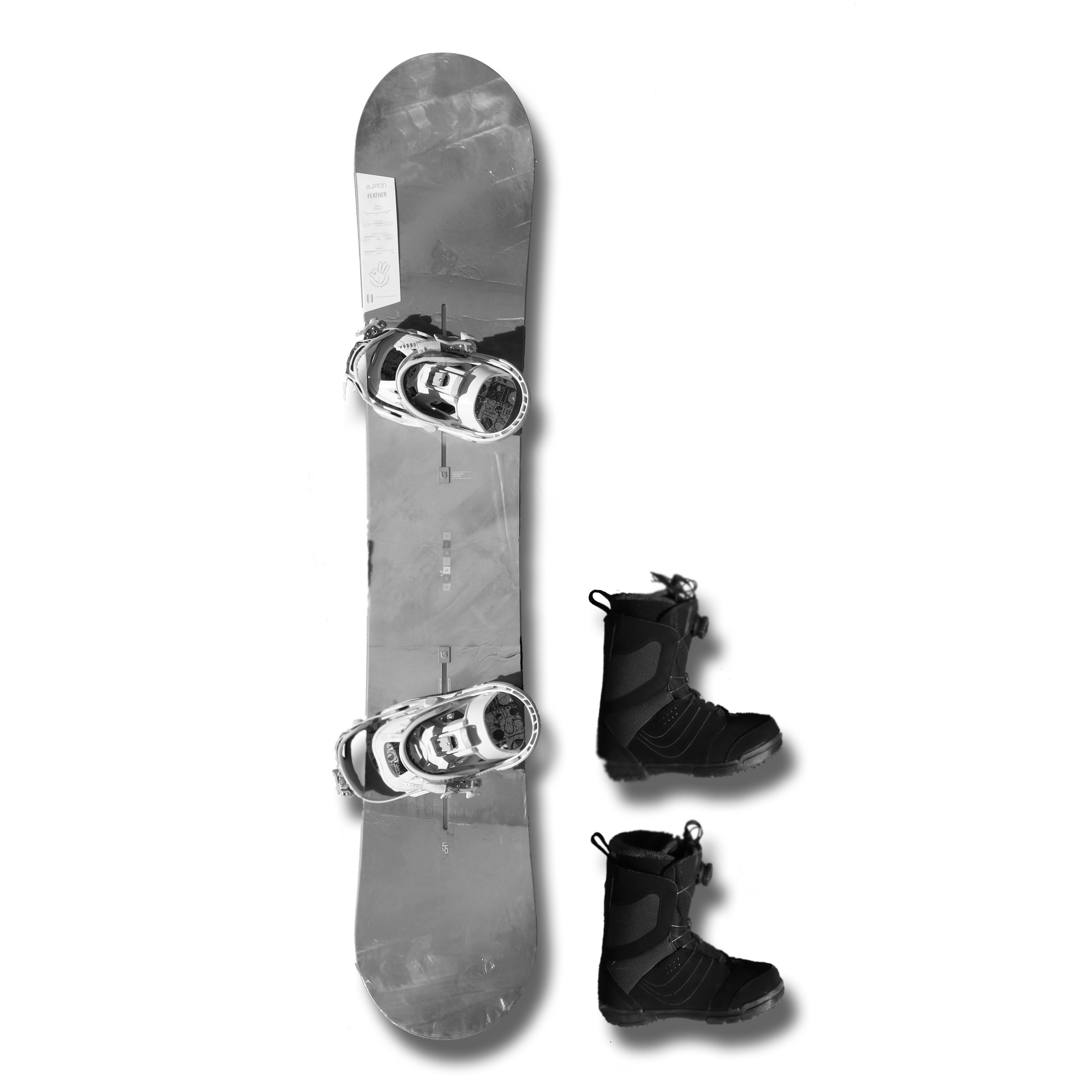 Snowboard-Set mit Boots Saisonmiete 16+
